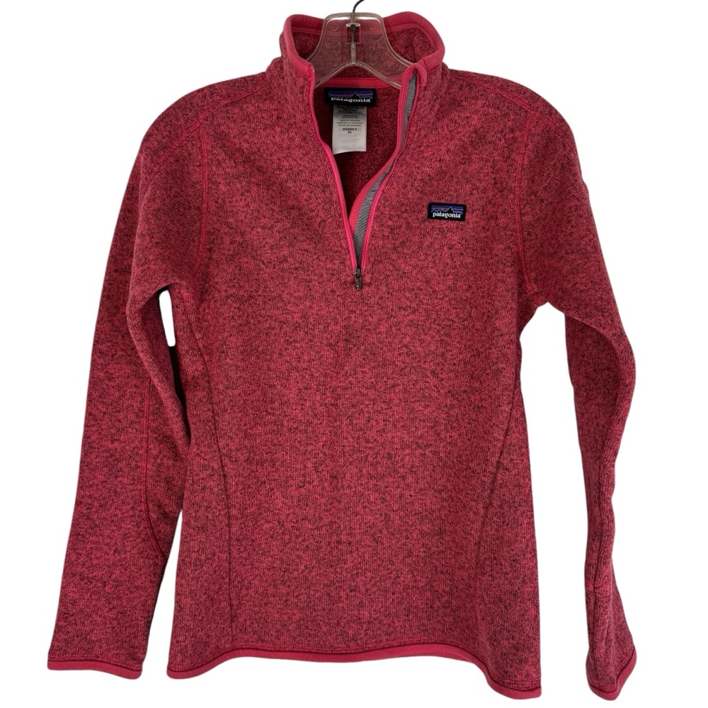 Patagonia Better Sweater Women's XS Jacket Fleece 1/4 Zip Pullover Ginger Berry